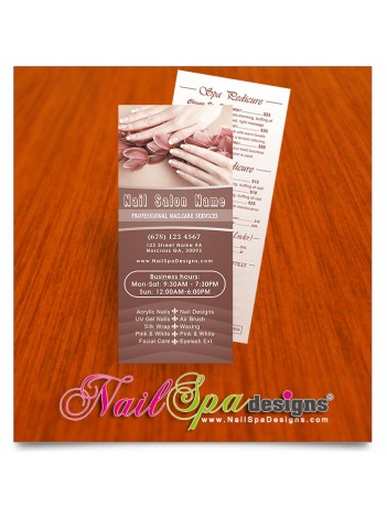 Nail Spa Pricelist Cards #015