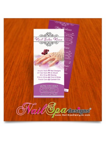 Nail Spa Pricelist Cards #028