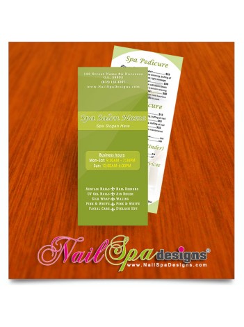 Nail Spa Pricelist Cards #034