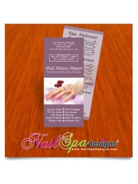 Nail Spa Pricelist Cards #040