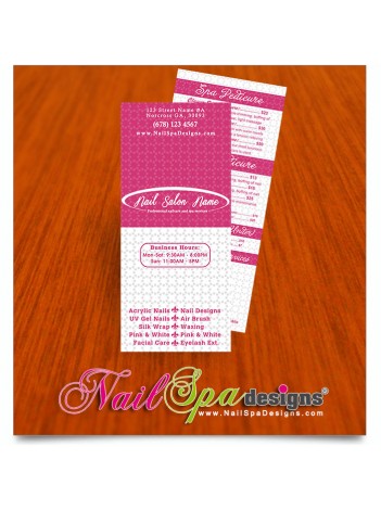 Nail Spa Pricelist Cards #046