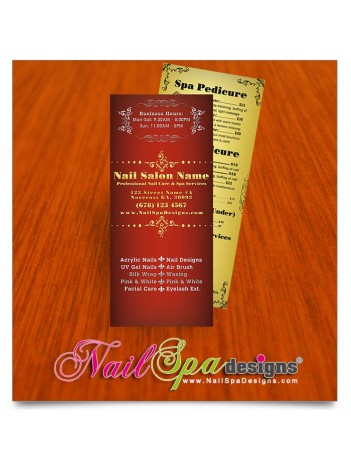 Nail Spa Pricelist Cards #050