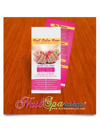 Nail Spa Pricelist Cards #004