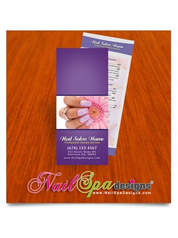 Nail Spa Pricelist Cards #007