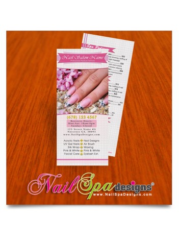 Nail Spa Pricelist Cards #009