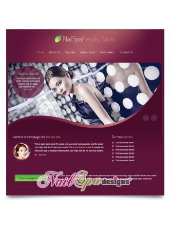 NailSpa / Makeup Website #003